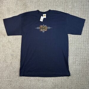 Hard Rock Cafe Guam USA HRC Heavy Metal T-Shirt Navy Blue Mens Large NWT USA